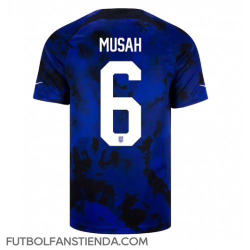 Estados Unidos Yunus Musah #6 Segunda Equipación Mundial 2022 Manga Corta